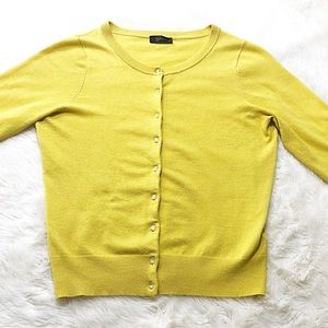 Yellow Cardigan Sweater